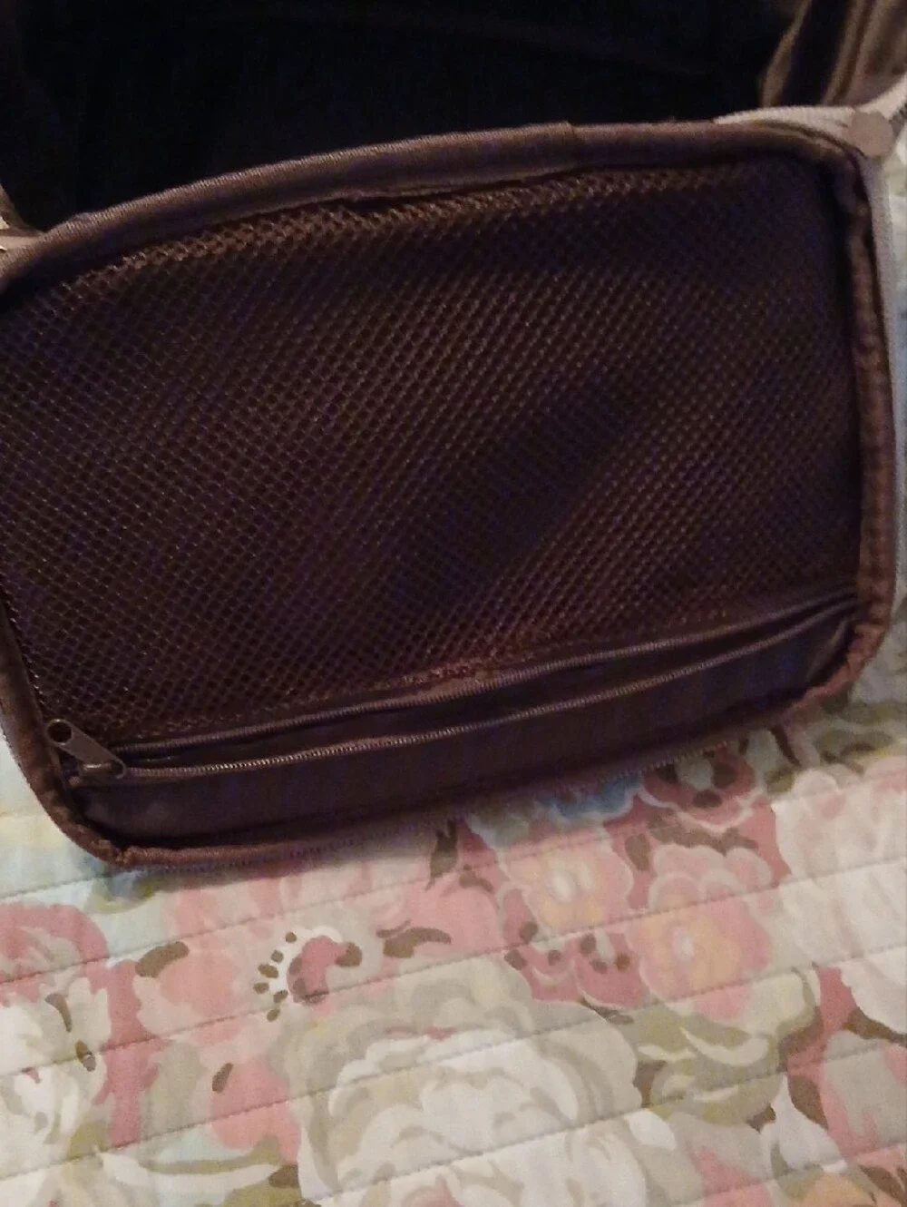 Leopard Print Cosmetic Train Case - Beige/Tan